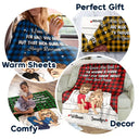 Gift For Couples, Gift For Boyfriend, Gift For Husband, Gift For Wife, Gift For Girlfriend - Roses Are Red The Morning Is Foggy - Personalized Fleece Blanket, Sherpa Blanket
