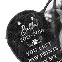 Memorial, Pet Lovers, Cat Lovers, Dog Lovers - Custom Photo Memorial Missed Beyond Words - Personalized Heart Memorial Garden Stone

