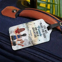 Gift For Bestie,Gift For Sisters,Happy,Travel - A True Friendship Is A Journey Without An End - Personalized Luggage Tag