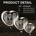 Memorial,Custom Photo,Sad,Pet Lovers - Custom Photo If Love Could Have Saved You - Personalized Crystal Heart