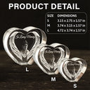 Memorial,Custom Photo,Sad,Parents,Gift For Grandparents - Custom Photo I'm Always With You - Personalized Crystal Heart