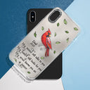 Memorial, Sad, Family - Memorial My Mind Still Talks To You - Metal Effect Printed, Personalized Clear Phone Case