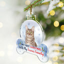 Dog Lovers,Dog Mom,Dog Dad,Christmas,Happy - Custom Photo First Christmas With My Forever Family - Personalized Custom Shaped Acrylic Ornament