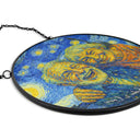Gift For Couples,Gift For Husband,Gift For Wife,Gift For Boyfriend,Gift For Girlfriend,Custom Photo,Love - Custom Photo Couple Under The Starry Night - Personalized Stained Glass Window Hanging Suncatcher