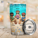 I Love You To The Beach And Back Waves Best Friends - Bestie BFF Gift - Personalized Custom Tumbler