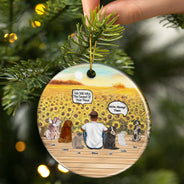 Still Talk About You Dog Loss Cat Loss Pet Memorial - Christmas Gift - Personalized Custom Circle Ceramic Ornament