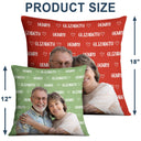 Custom Photo Couple And Name - Gift For Couples, Husband, Wife - Personalized Pillow