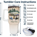 Camping Partners For Life - Gift For Couples, Husband, Wife - Personalized 40oz Tumbler With Straw