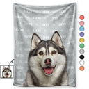 Custom Photo Human And Pet Name - Gift For Dog Lovers, Cat Lovers, Family - Personalized Fleece Blanket