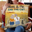 You & Me And The Fur Babies - Gift For Couples, Dog Lovers, Cat Lovers, Dog Mom, Dog Dad - Personalized Pillow