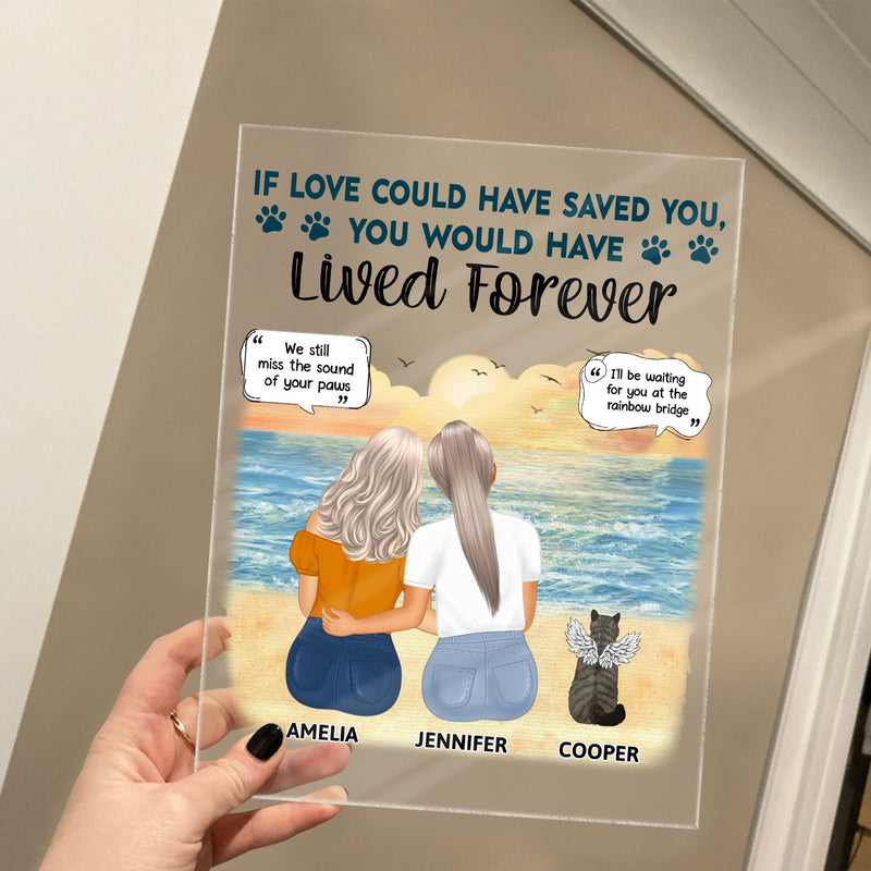The Moment Your Heart Stopped - Memorial Gift For Pet Lovers, Dog Mom, Dog Dad, Cat Mom, Cat Dad - Personalized Vertical Rectangle Acrylic Plaque