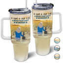 A Bond That Can't Be Broken - Gift For Cat Lovers, Cat Mom, Cat Dad - Personalized 40oz Tumbler With Straw