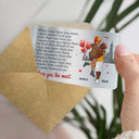 I Love You The Most Cartoon - Gift For Couples, Husband, Wife - Personalized Aluminum Wallet Card