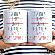 Funny My Favorite Child - Gift For Dad, Mom, Nana, Papa - Personalized Color Changing Mug