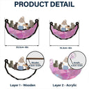 Best Cat Dad Ever - Personalized Window Hanging Suncatcher Ornament