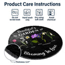 Grandma's Garden Blooming For You - Personalized Circle Memorial Garden Stone