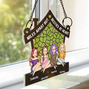 I Wish You Lived Next Door - Personalized Window Hanging Suncatcher Ornament