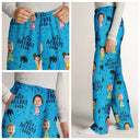 Gift For Father,Gift For Grandpa,Dad - Children,Funny - Custom Photo Best Dad Grandpa Ever - Personalised Pyjama Bottoms