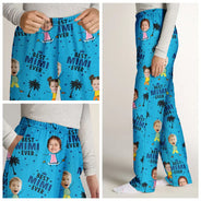 Gift For Father,Gift For Grandpa,Dad - Children,Funny - Custom Photo Best Dad Grandpa Ever - Personalised Pyjama Bottoms