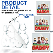 Gift For Grandparents, Parents, Christmas, Happy - Nana Mama Papa 3D Effect - Personalized Custom Shaped Acrylic Ornament