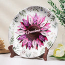 Gift For Grandma, Gift For Mother, Love
- Nana, Mom, Auntie Family Sunflower - Personalized Ceramic Plate