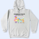 Gift For Grandpa,Gift For Grandma,Gift For Grandparents,Grandma - Grandkids,Love - Nanny's Flock With Puddles Of Love - Personalized T Shirt