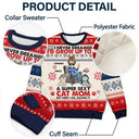 Funny,Cat Mom,Cat Lovers,Cat Dad,Christmas - Never Dream I'd Grow Up - Personalized Unisex Ugly Sweater