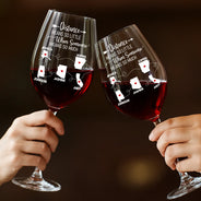 Love,Gift For Bestie,Long Distance,Gift For Sisters,Gift For Sibling,Mom,Daughters,Family - Never Too Far To Drink Together Besties Sisters - Personalized Wine Glass