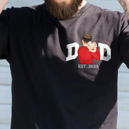 Gift For Father,Happy,New Dad,New baby - New Dad New Mom And Baby - Personalized T Shirt