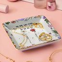 Gift For Bestie, Gift For Sisters, Gift For Women, Gifts For Colleagues, Funny - No One Will Ever Be As Entertained By Us As Us Bestie Birth Flower - Personalized Ring Dish
