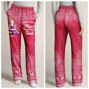 Gift For Yourself, Gift For Women, Gift For Men, Yoga, Funny - Not Sugar And Spice - Personalized Pajama Pants