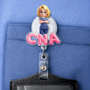 Nurse,Happy - Nurse 3D Effect Custom Name And Job Title - Personalized Badge Reel
