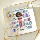Nurse,Gift For Women,Gift For Men - Nurse Daily Affirmations - Personalized Ring Dish