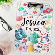 Nurse, Happy - Nurse Life - Personalized Acrylic Clipboard