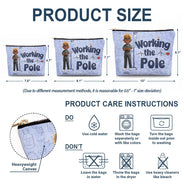 Nurse, Gift For Women, Gift For Men, Happy - Nurse Working The Pole - Personalized Cosmetic Bag