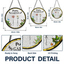 Gift For Yourself,Gift For Women,Gift For Mother,Gift For Grandma,Love,German - Omas Mamas Garten - Personalisierter Buntglas-Fenster-Sonnenfänger Zum Aufhängen