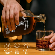 Gift For Brothers,Cousin,Happy - Once A Brother Always A Brother Metal Effect Hand Punch - Personalized Whiskey Bottle