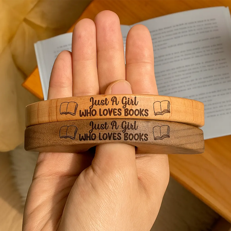 Reading, Gift For Yourself, Happy - One More Page Bookish Lovely Icon - Personalized Book Page Holder