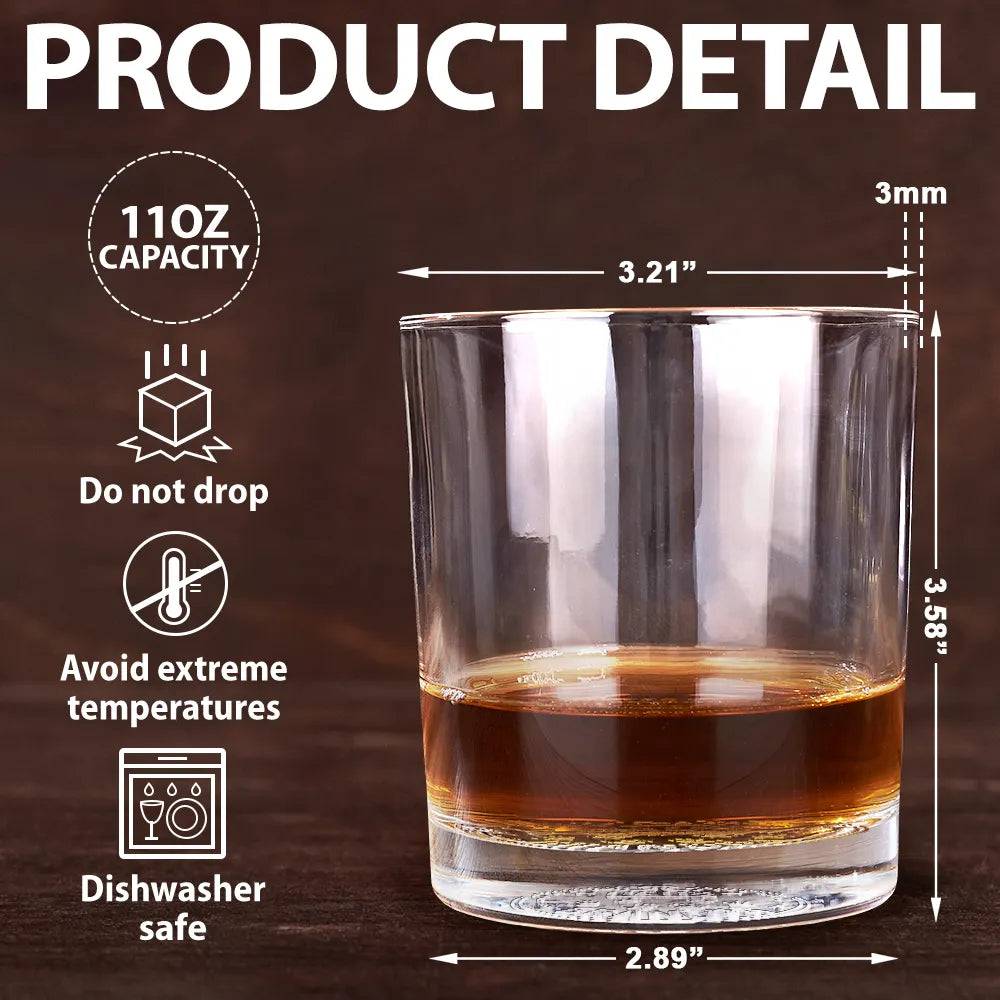 Gift For Husband,Gift For Men,Gift For Grandpa,Gift For Father,Happy - Only The Best Dads Get Promoted To Grandpa - Personalized Engraved Whiskey Glass
