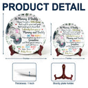 New Dad,New Mom,New baby - Our Adventures Are About To Start - Personalized Ceramic Plate