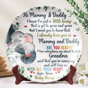 New Dad,New Mom,New baby - Our Adventures Are About To Start - Personalized Ceramic Plate