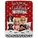 Gift For Couples,Gift For Husband,Gift For Wife,Gift For Boyfriend,Gift For Girlfriend,Dog Lovers,Dog Mom,Dog Dad,Dog Couple,Pet Lovers,Pet Mom,Pet Dad,Pet Couple,Love - Our Dog Cuddling Blanket - Personalized Fleece Blanket, Sherpa Blanket