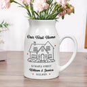 Gift For Couples,Family,Gift For Yourself - Our New Home Housewarming Gifts - Personalized Ceramic Flower Vase