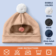 Gift For Men,Gift For Yourself,Gifts For Him,Humorous,Icon,Top Market - Funny Gag Gift For Him - Personalized Small Brain Novelty Bobble Beanie Hat