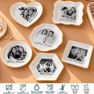 Christmas,Custom Photo,Gift For Cousin,Gift For Sibling,Gift For Sister,Humorous,Upload Full Photo - Gift For Sister - Personalized Custom Photo Vintage Ring Dish