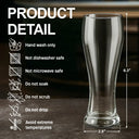 Custom Photo To Dad From The Reason You Drink - Personalized Pilsner Glass