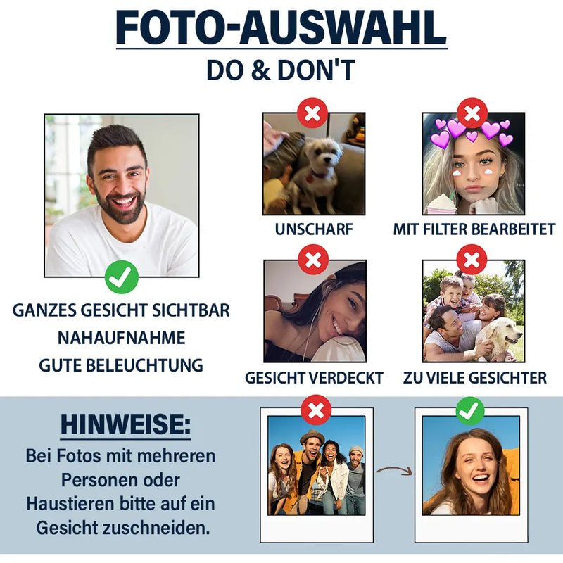 Gift For Yourself,Gift For Husband,Gift For Men,Gift For Grandpa,Grandpa's Hobby,Gift For Father,Dad's Hobby,Grilling,Happy,German - Eigenes Foto Papas Grillplatte - Personalisierte Platte