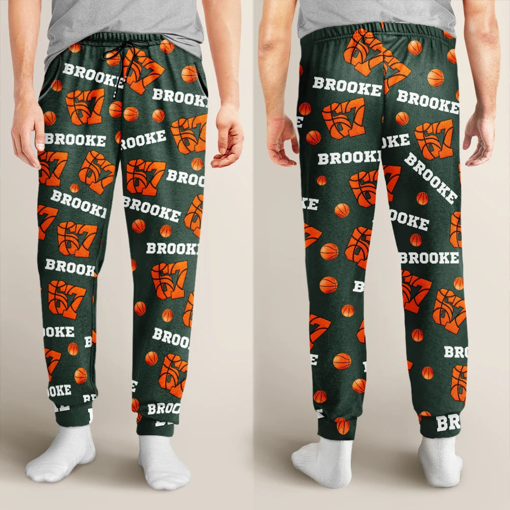 Gift For Kids,Gift For Grandkids,Gift For Men,Gift For Women,Funny - Sport Slang 67 Six Seven - Personalized Pajama Pants