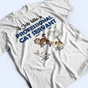 Professional Cat Servant Cartoon Cats Walking - Gift For Cat Lovers - Personalized T Shirt