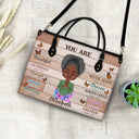 Custom Photo You Are Beautiful Strong - Gift for Yourself, Gift For Women - Personalized Leather Bag
